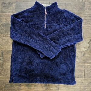 TRUE GRIT Warm Fall 1/4 Length Zip Up Fleece Pullover Sz XL